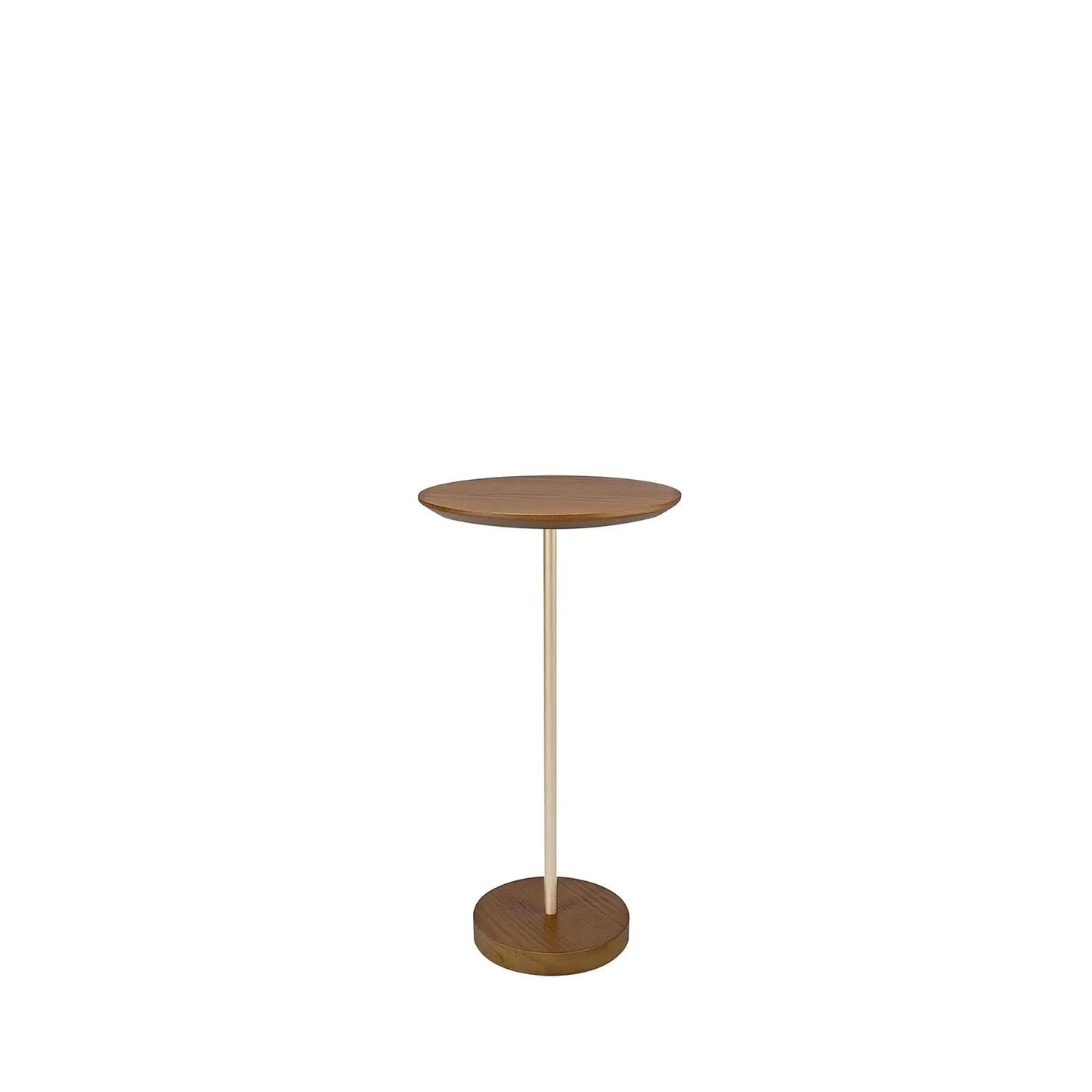 Reembalado - Mesa Lateral Eggo 57 cm - Natural c/ Champanhe