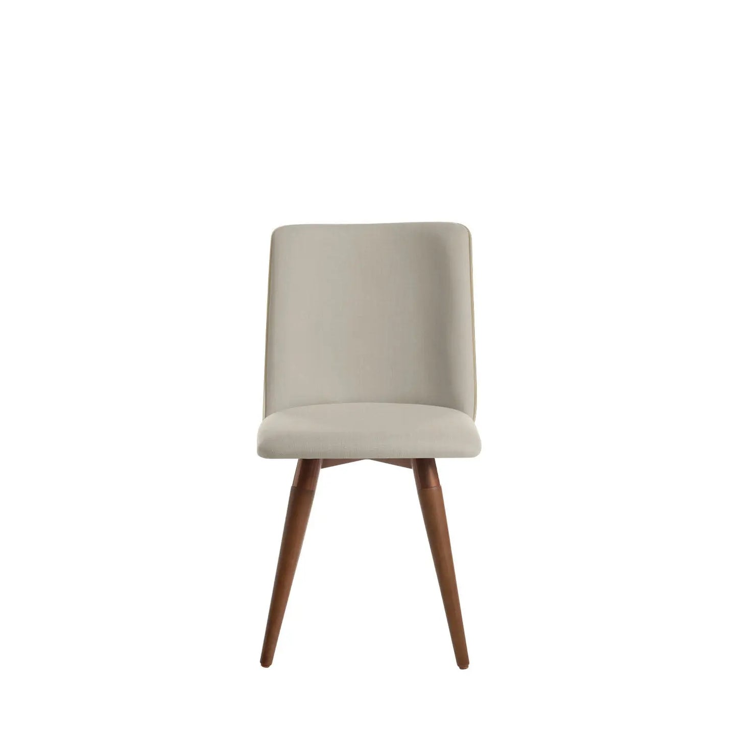 Reembalado - Cadeira Dakota Giratória Linho c/ PU - Off White - Cobre - Natural