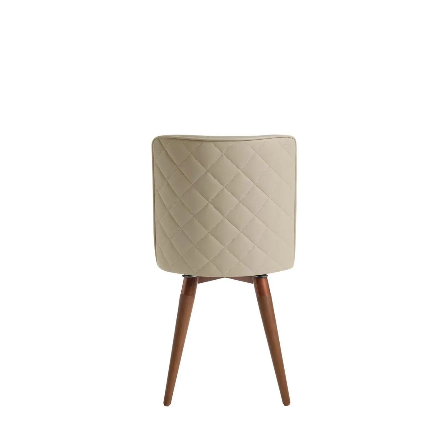Reembalado - Cadeira Dakota Giratória Linho c/ PU - Off White - Cobre - Natural