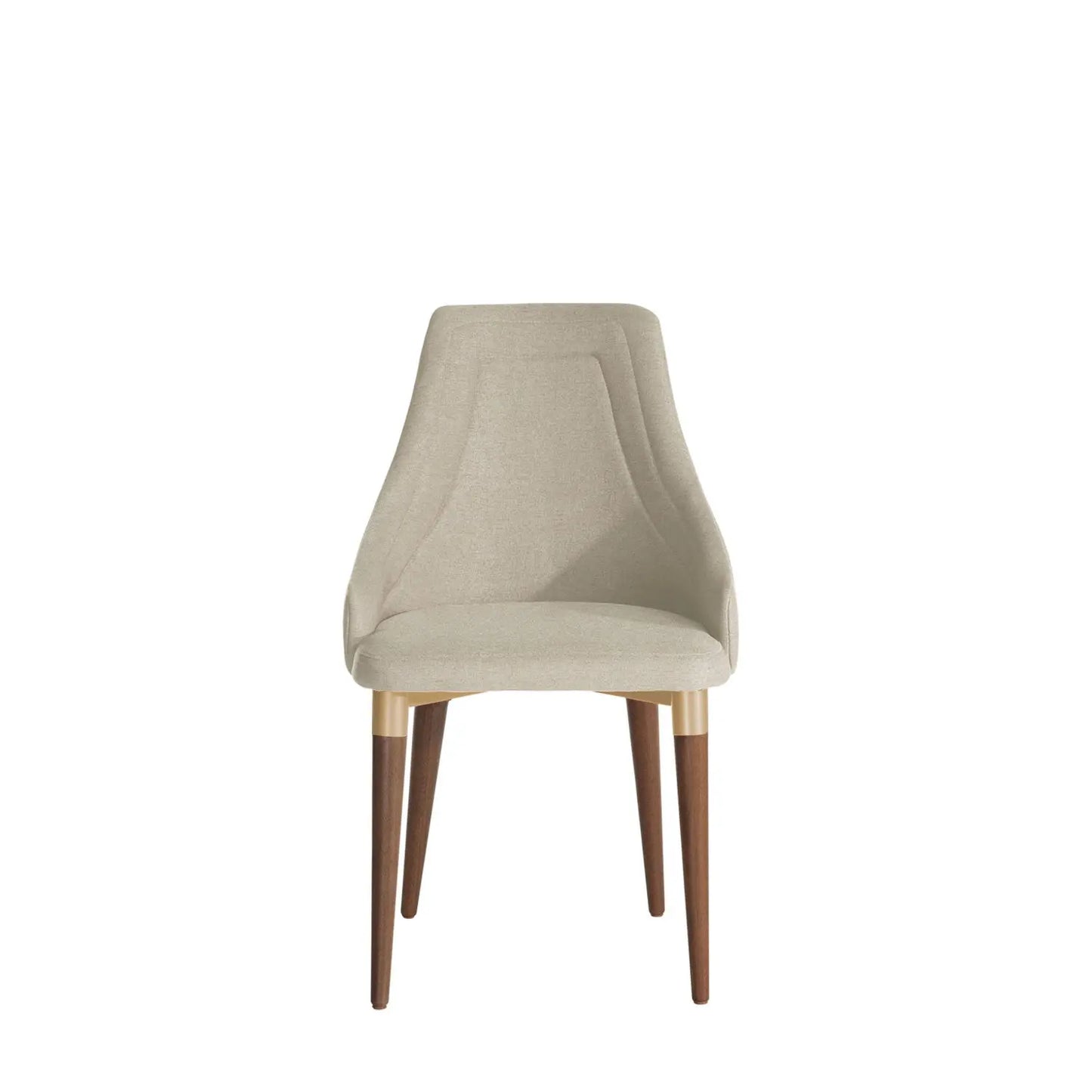 Reembalado - Cadeira Evelyn Linho - Off White - Dourado - Natural