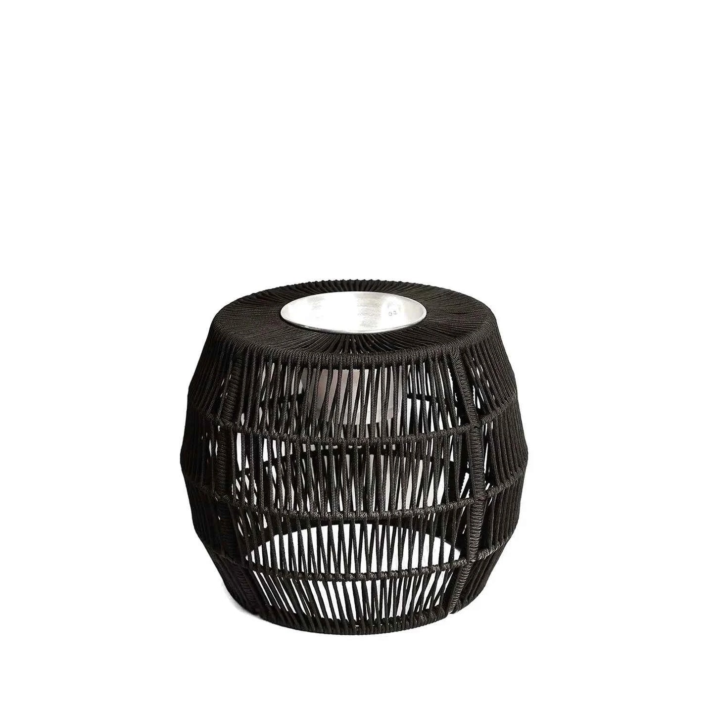 Reembalado - Mesa Balde de Gelo Walker em Corda Náutica 58 cm - Preto