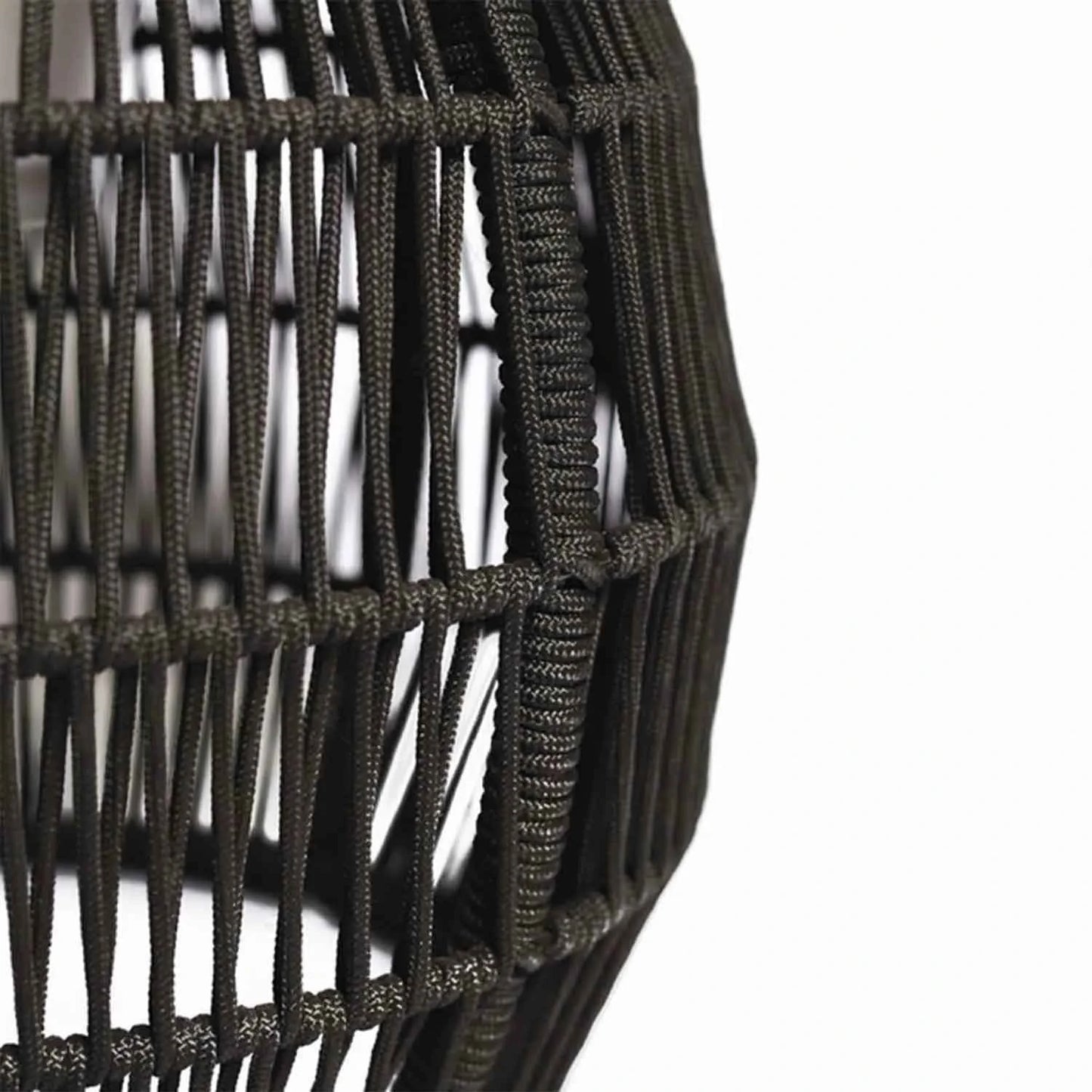 Reembalado - Mesa Balde de Gelo Walker em Corda Náutica 58 cm - Preto