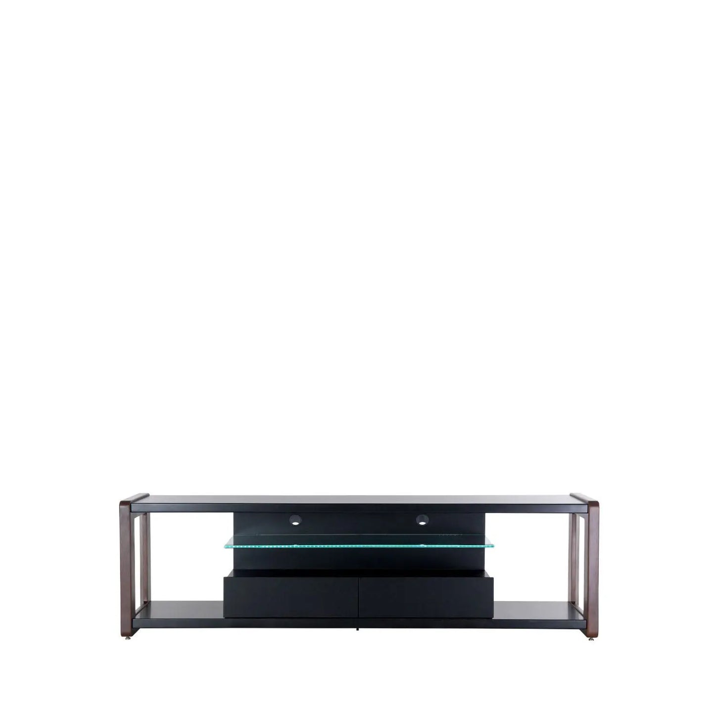 Mostruário - Rack Carter 189 cm - Imbuia c/ Preto Touch