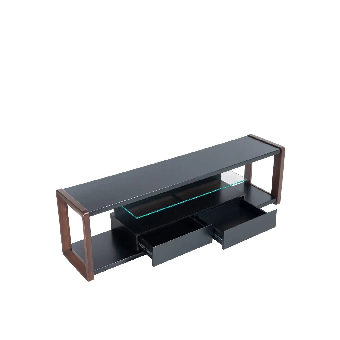 Mostruário - Rack Carter 189 cm - Imbuia c/ Preto Touch