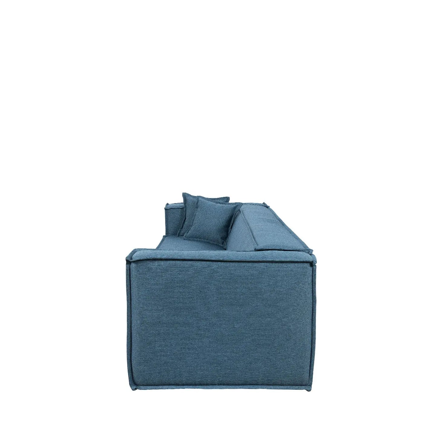 Reembalado - Sofá Freddo 205 cm - Linho Azul Safira