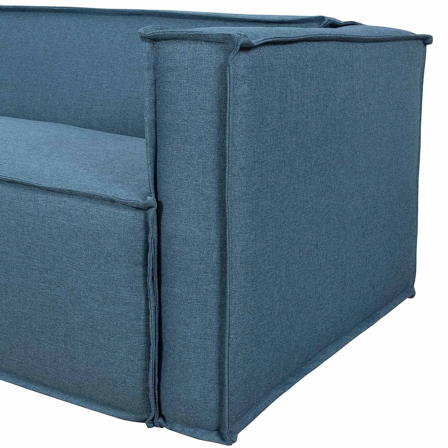 Reembalado - Sofá Freddo 205 cm - Linho Azul Safira