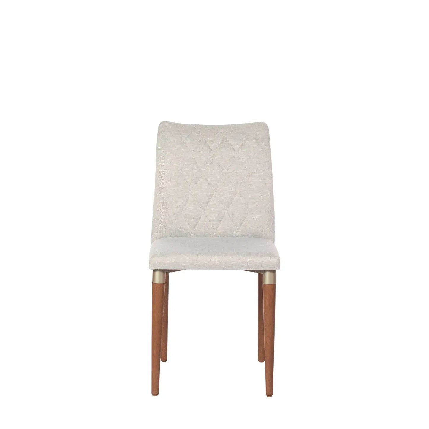 Reembalagem - Cadeira Luma - Natural c/ Linho Off White - Champanhe