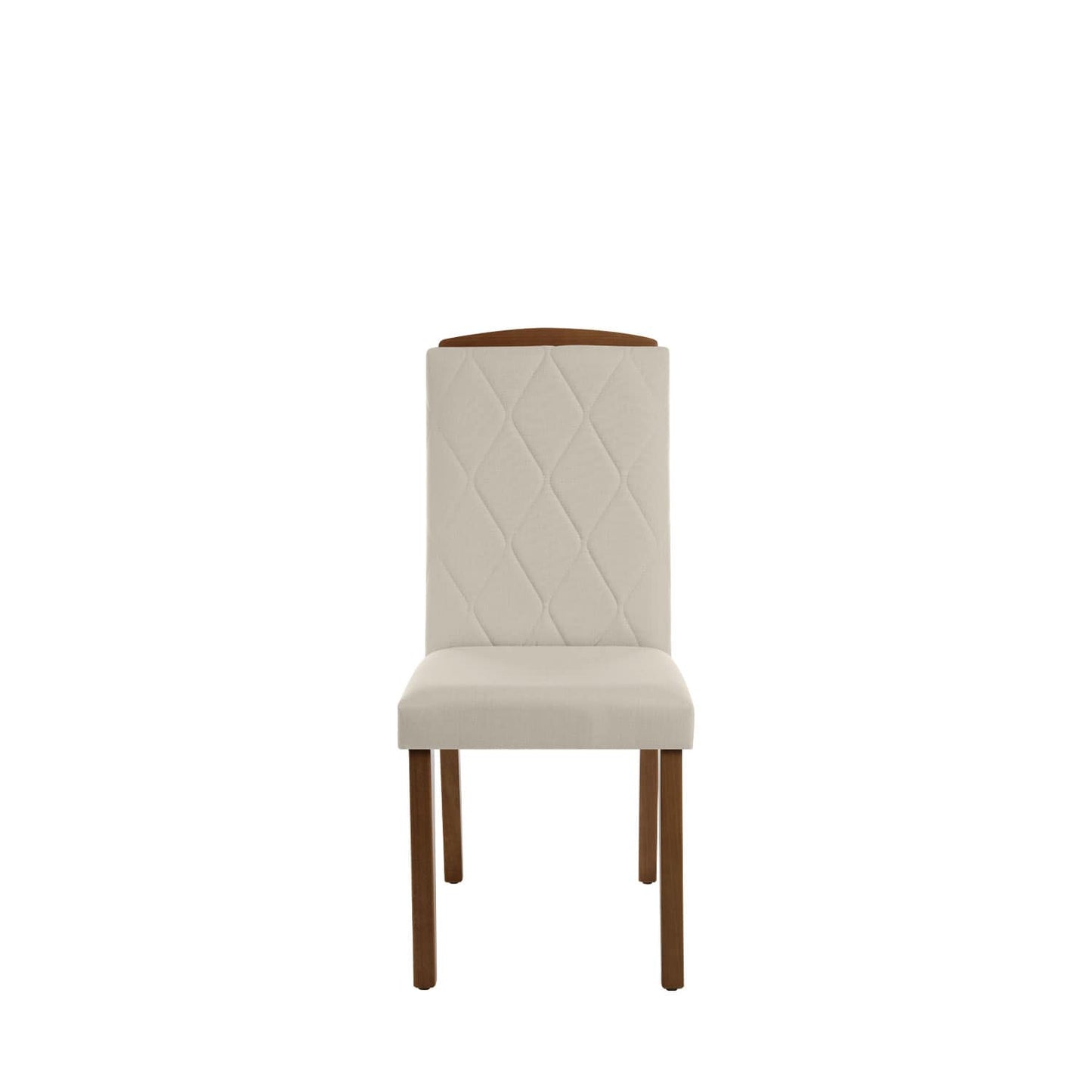 Reembalado - Cadeira Daisy - Natural c/ Linho Off White