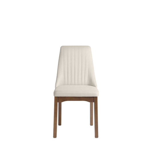 Reembalado - Cadeira Elsie - Natural c/ Linho Off White