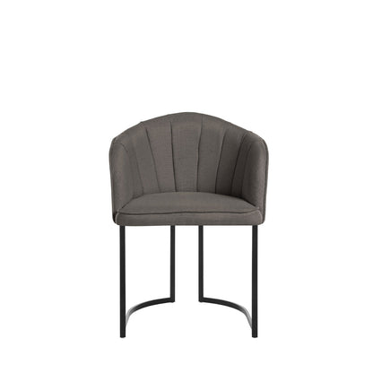 Reembalado - Cadeira Beverly Linho Onyx com Preto