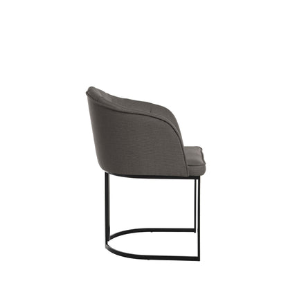 Reembalado - Cadeira Beverly Linho Onyx com Preto