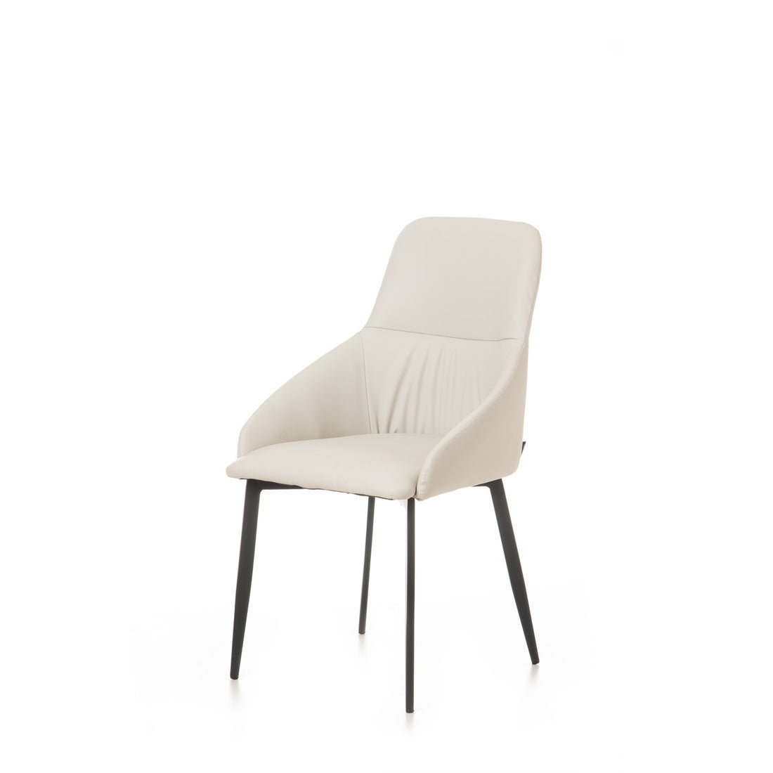 Reembalado - Cadeira Alina - PU Off White c/ Preto