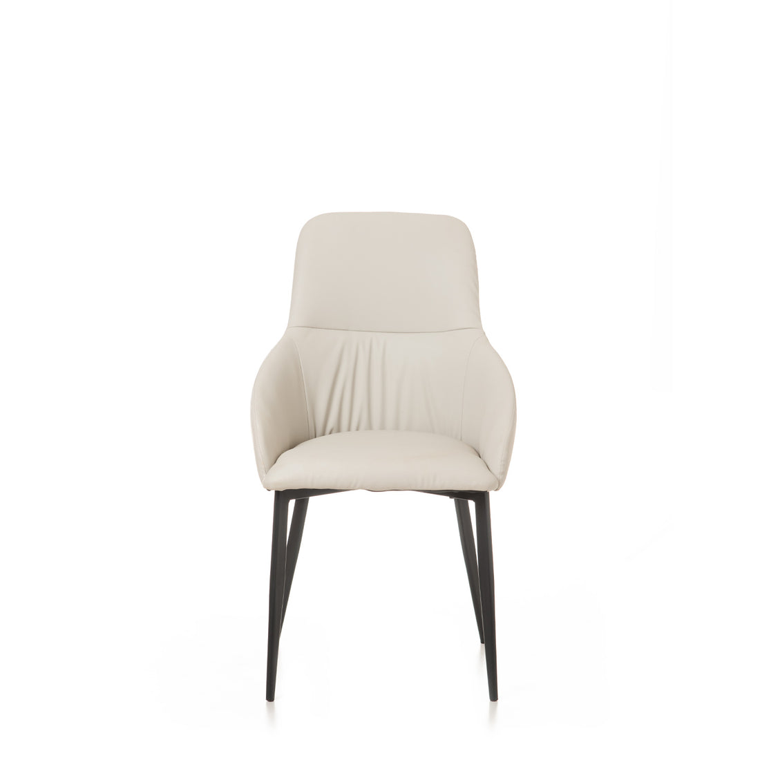 Reembalado - Cadeira Alina - PU Off White c/ Preto