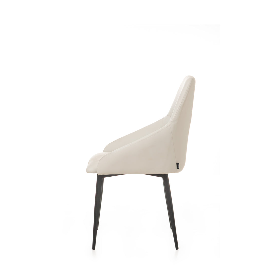 Reembalado - Cadeira Alina - PU Off White c/ Preto