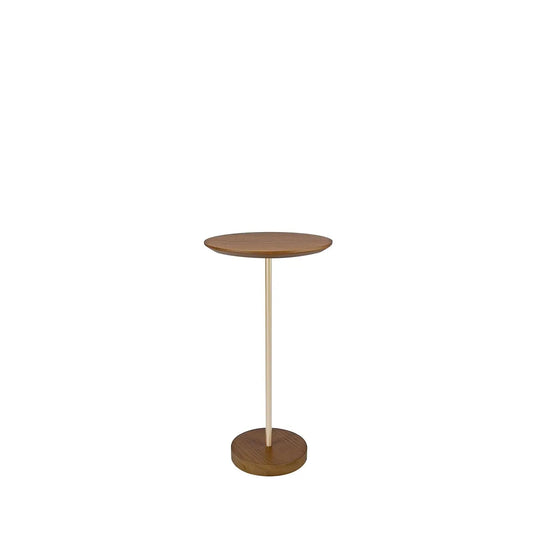 Reembalado - Mesa Lateral Eggo 62 cm - Natural c/ Champanhe