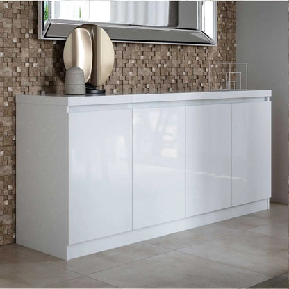 Devolvido - Buffet Truzzi 160 cm - Branco Brilho