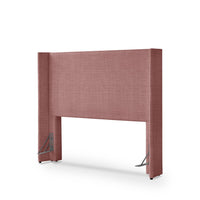 Reembalado - Cabeceira King Estofada Liya 208 cm - Linho Mescla Rosa