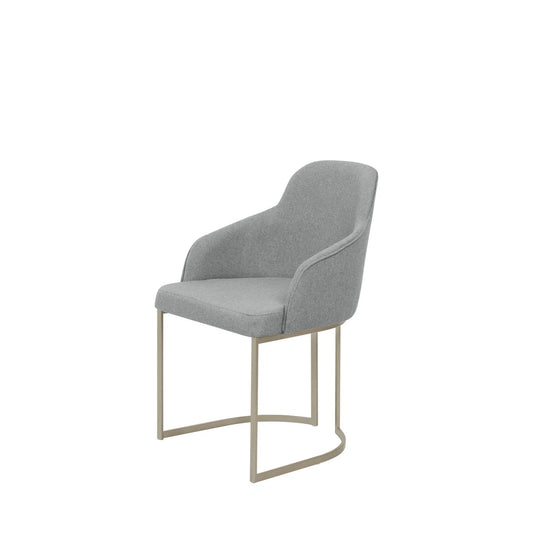 Reembalado - Cadeira Albany - Champanhe c/ Stone Carbono