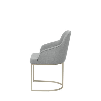 Reembalado - Cadeira Albany - Champanhe c/ Stone Carbono