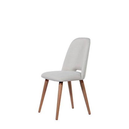 Reembalado - Cadeira Drop Linho - Off White - Cobre - Cinamomo
