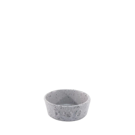 Reembalado - Comedouro Pet de Cerâmica Dog Cinza Granito 14 cm
