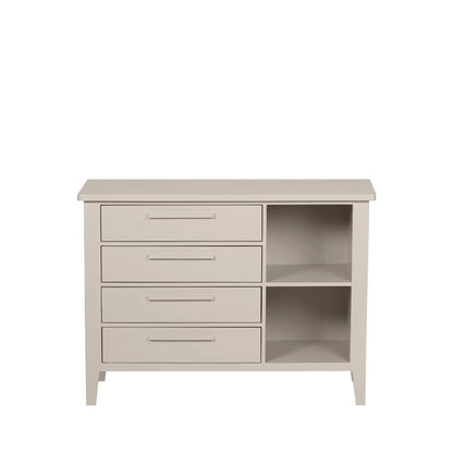 Reembalado - Cômoda Sapateira Sid c/ 4 Gavetas e 2 Nichos Off White