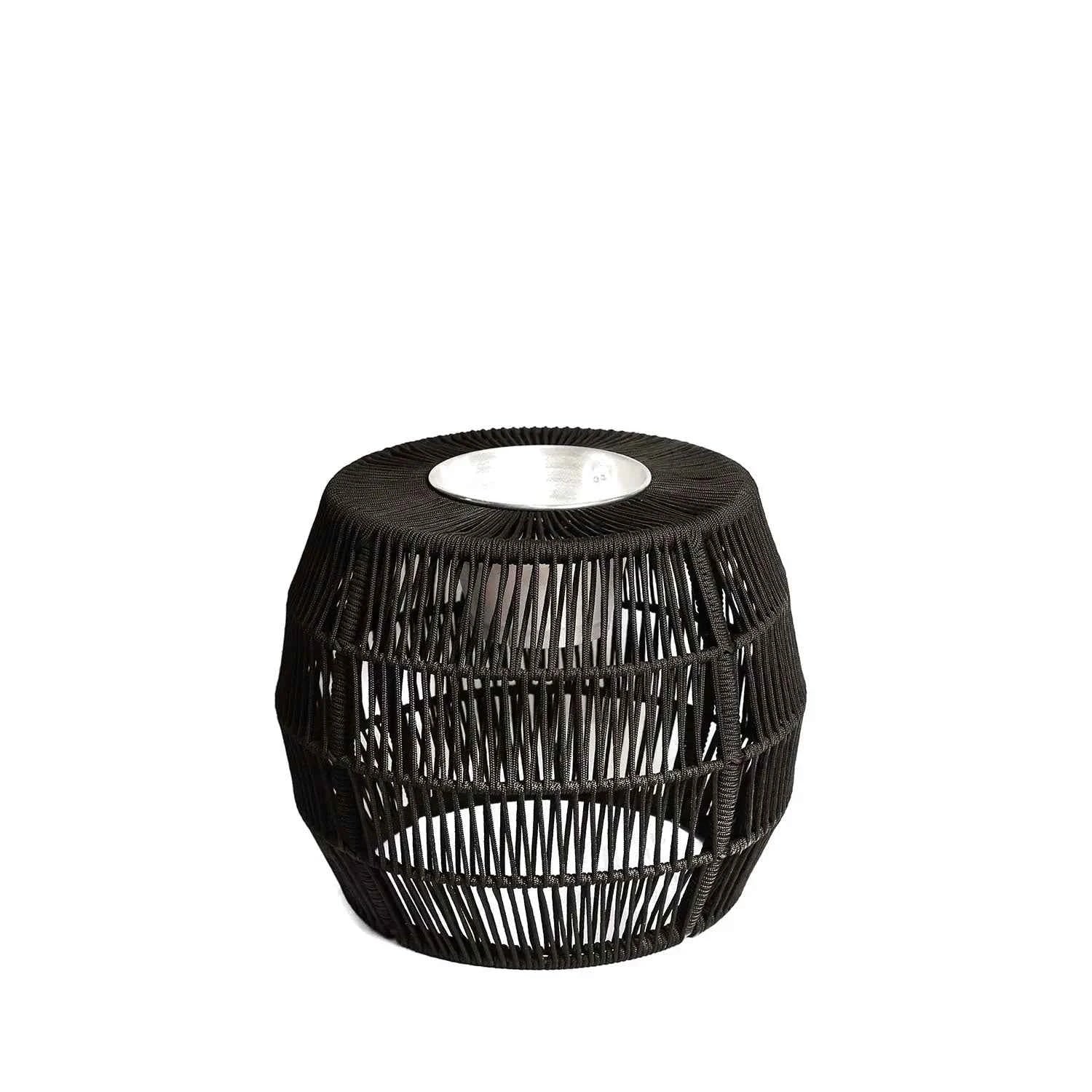 Reembalado - Mesa Balde de Gelo Walker em Corda Náutica 58 cm - Preto