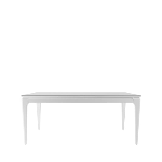Mostruário - Mesa de Jantar Float 180 cm c/ Vidro Branco Fosco