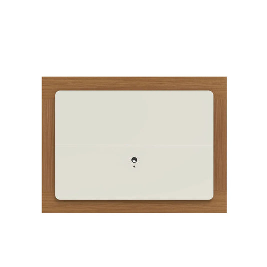 Reembalado - Painel para TV Oslo 182 cm - Natural c/ Off White Gloss