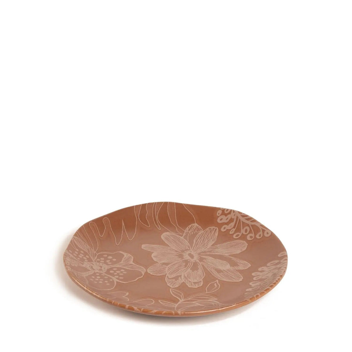 Prato de Sobremesa Orgânico Florear - Terracota