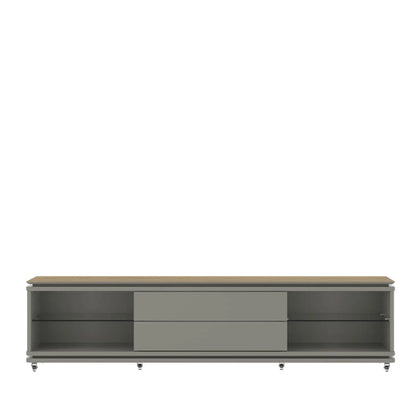 Reembalado - Rack Lewis 216 cm - Freijó c/ Grigio Gloss