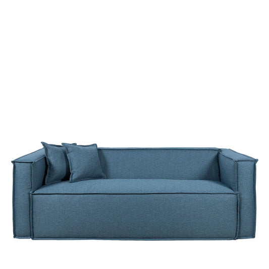 Reembalado - Sofá Freddo 205 cm - Linho Azul Safira