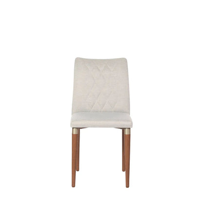 Reembalagem - Cadeira Luma - Natural c/ Linho Off White - Champanhe
