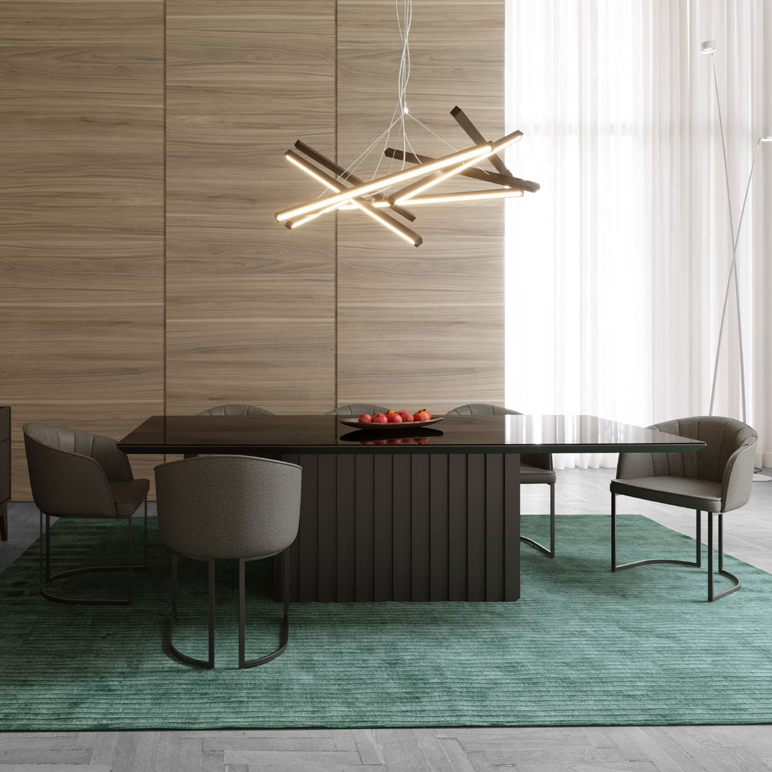 Reembalado - Cadeira Beverly Linho Onyx com Preto