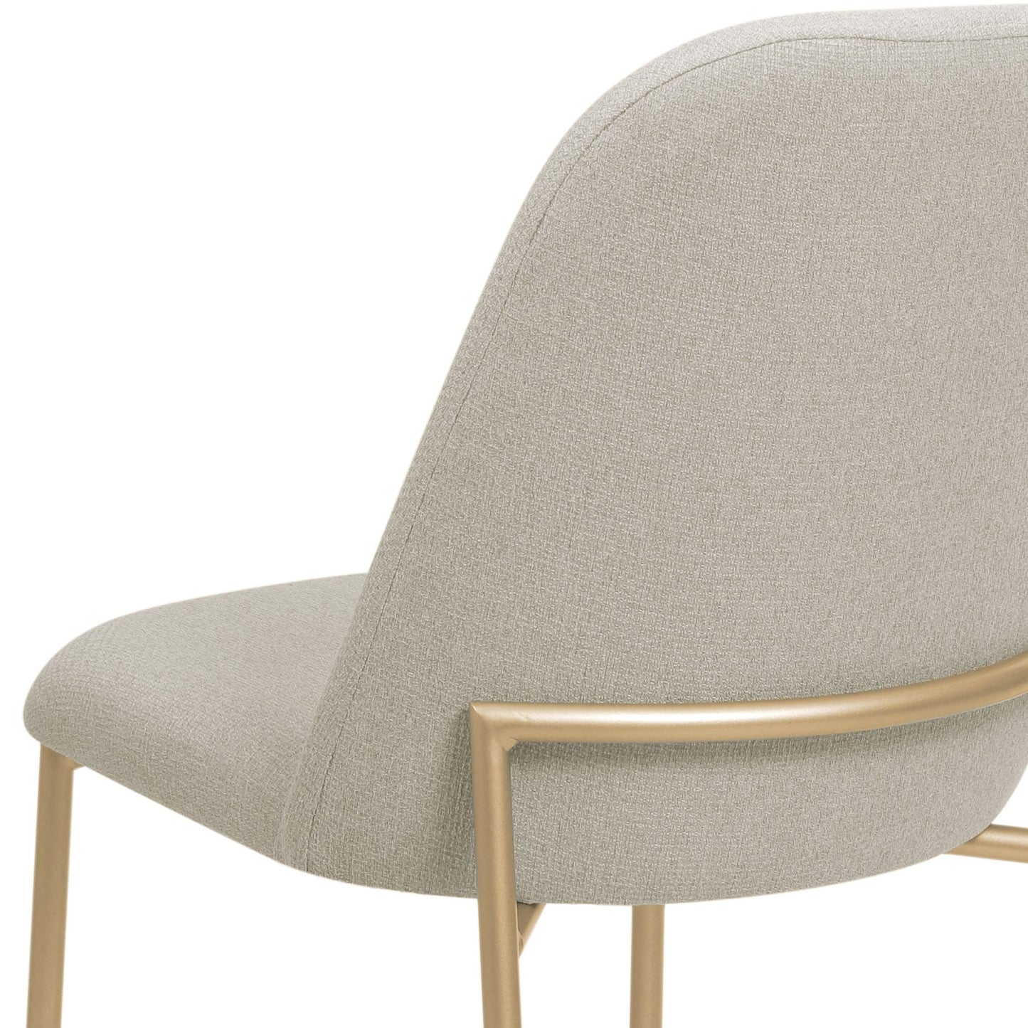 Reembalado - Cadeira Lucille - Dourado c/ Duna Taupe