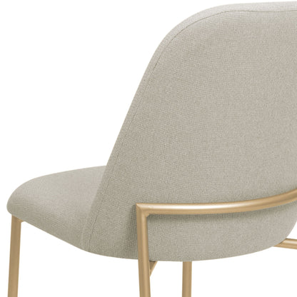 Reembalado - Cadeira Lucille - Dourado c/ Duna Taupe