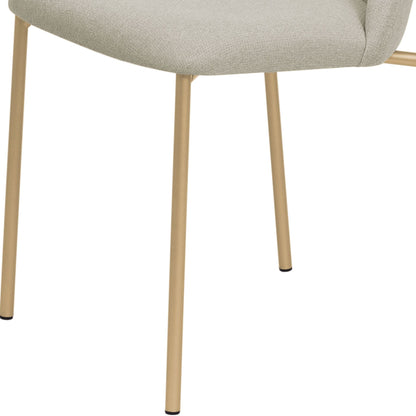 Reembalado - Cadeira Lucille - Dourado c/ Duna Taupe