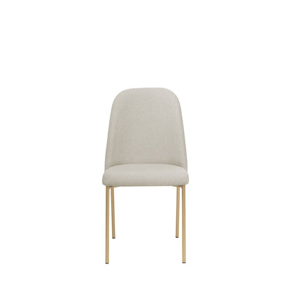 Reembalado - Cadeira Lucille - Dourado c/ Duna Taupe