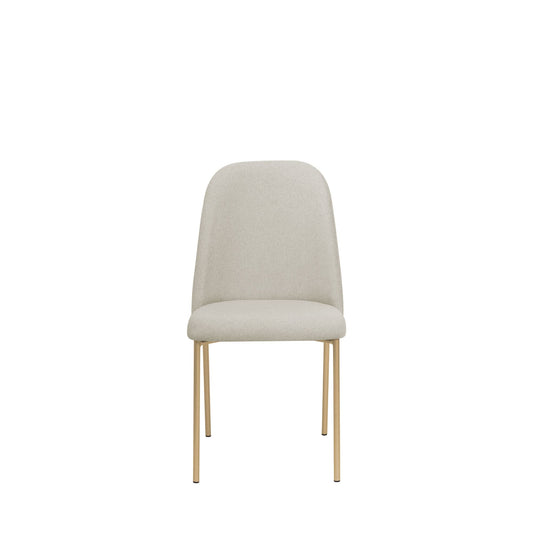 Reembalado - Cadeira Lucille - Dourado c/ Duna Taupe