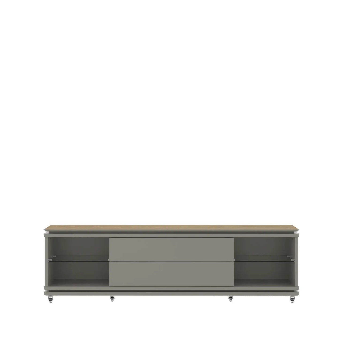 Rack Lewis 184 cm - Freijó c/ Grigio Gloss