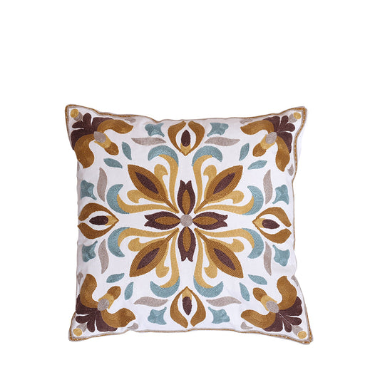 Almofada Arabesco Damasco e Menta 42x42 cm