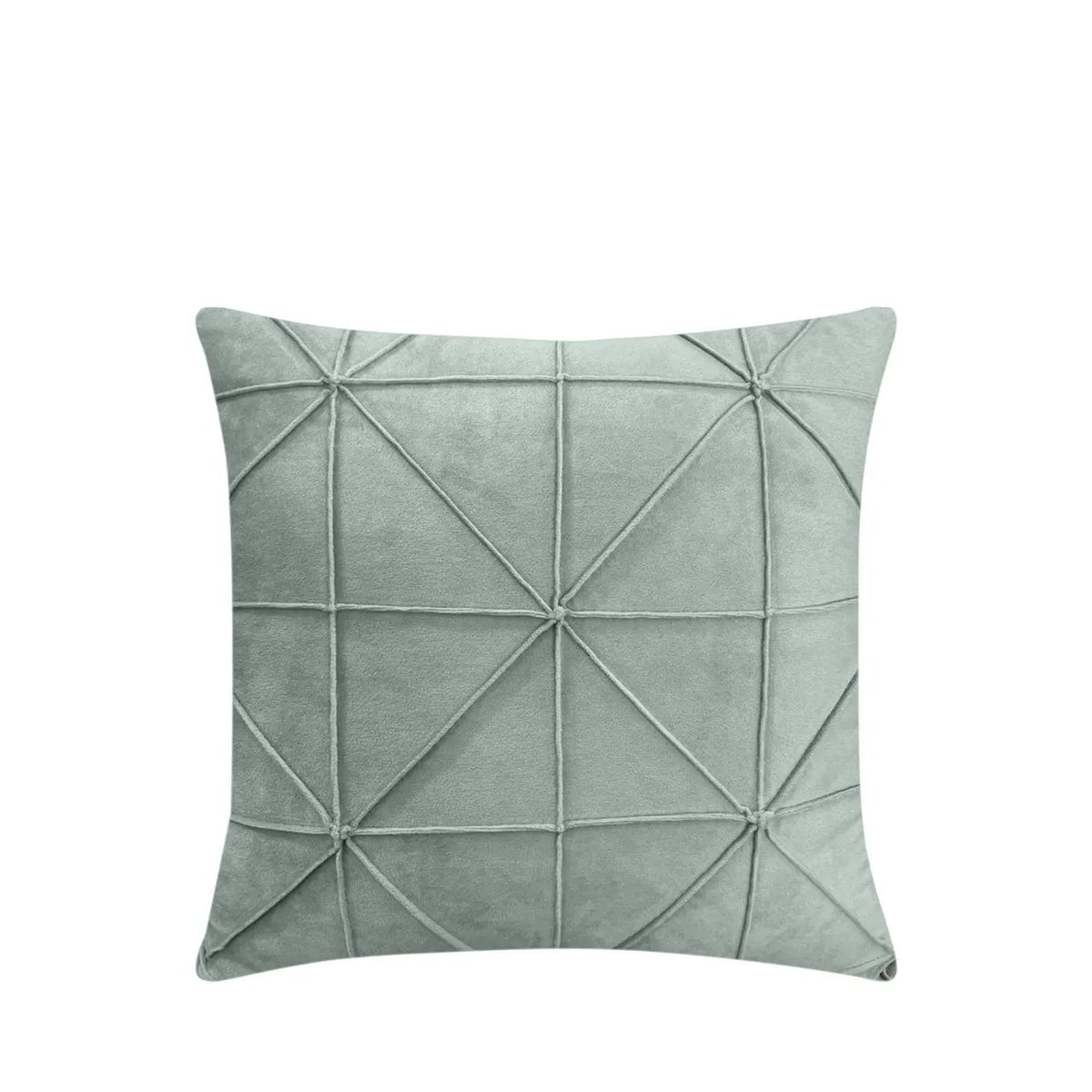 Almofada Veludo Geométrica Menta 42x42 cm