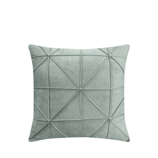 Almofada Veludo Geométrica Menta 42x42 cm