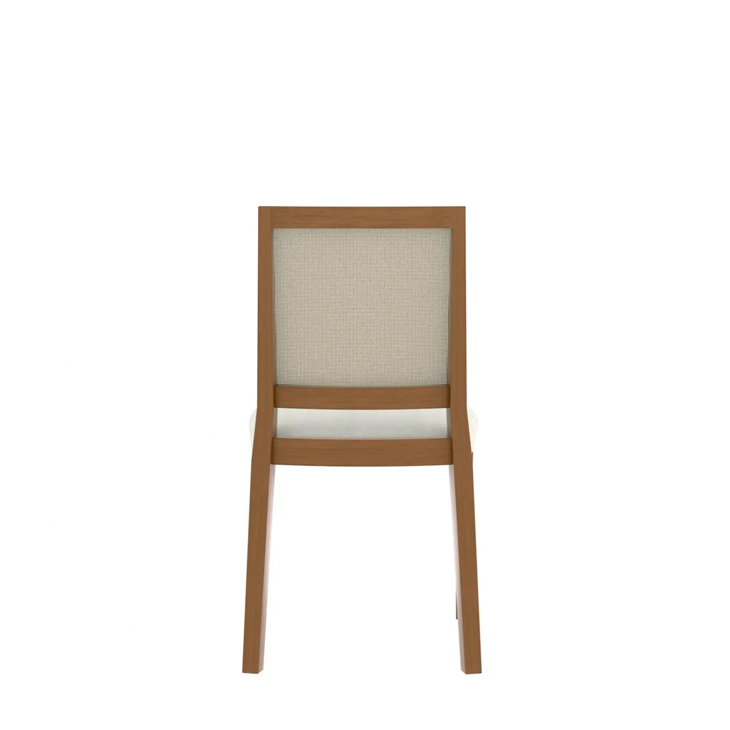 Homedock Cadeira Marla - Linho Off White c/ Natural Carmo