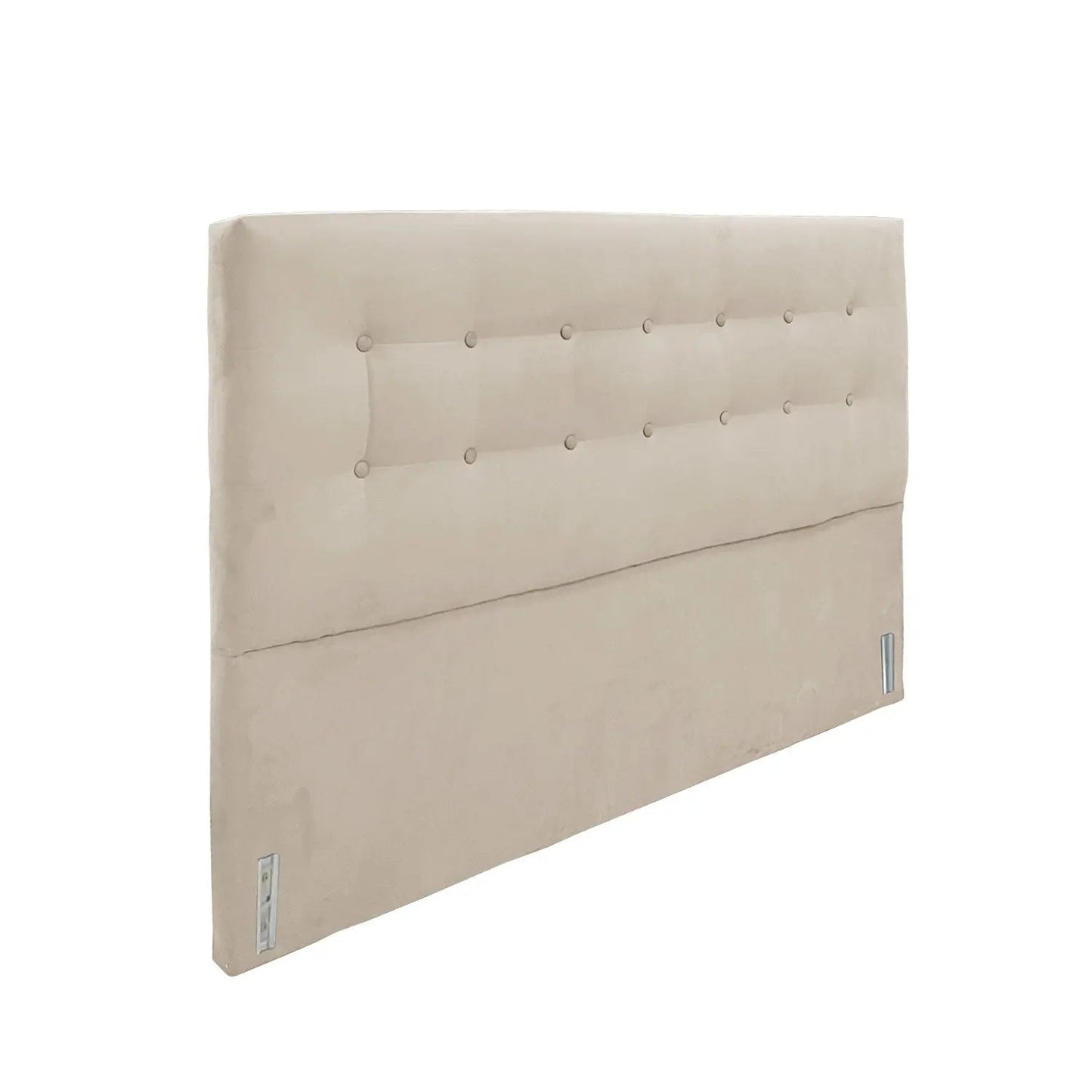 Cama Queen Estofada Ravena - Suede Bege