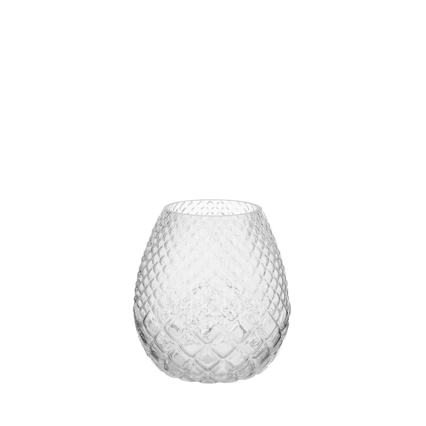 Vaso Decorativo de Vidro Loys Incolor 18,5 cm