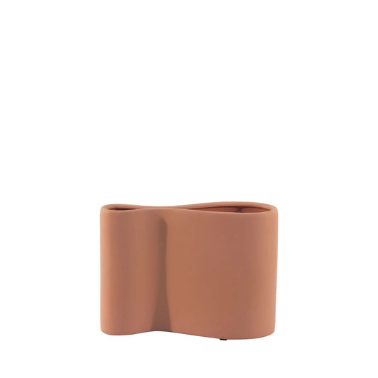Vaso Decorativo em Cerâmica Lizah Terracota 25 cm
