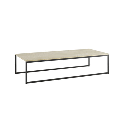 Mesa de Centro Iron 135 cm - Artesanal c/ Preto Fosco