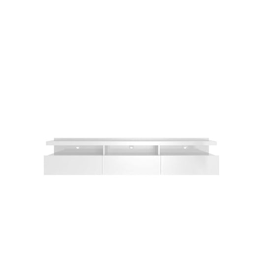 Reembalado - Rack Suspenso Horizon 181 cm - Branco Brilho