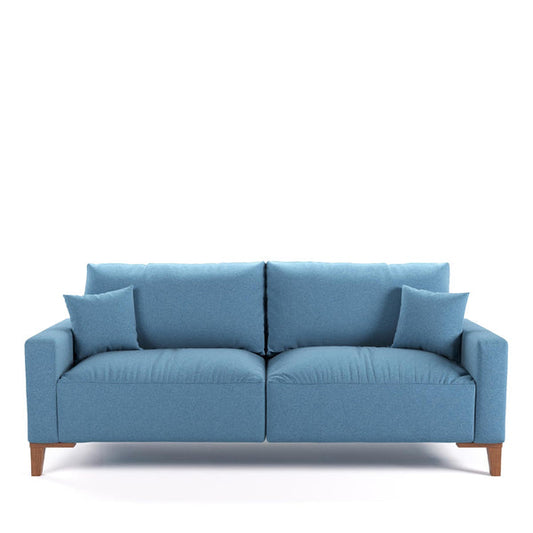 Sofá Play 210 cm - Suede Texturizado Azul Jeans